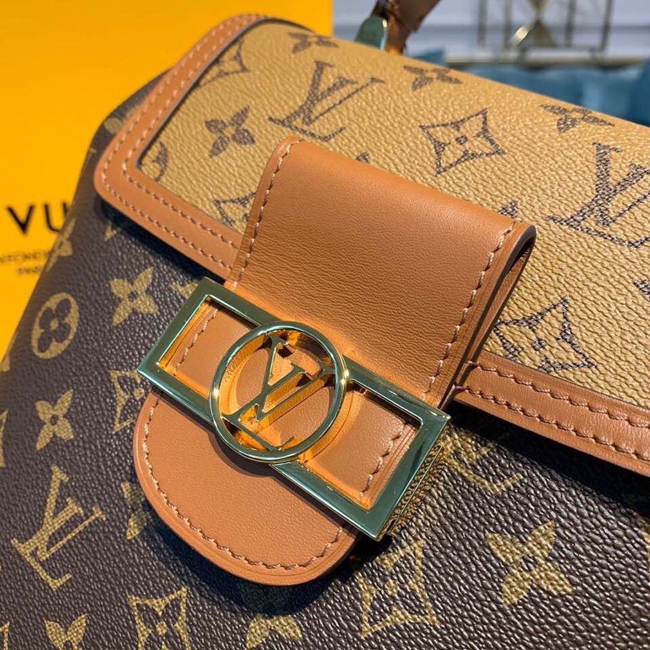 Top Quality Dauphine Backpack PM Monogram and Monogram Reverse Canvas By Nicolas Ghesquiere For Spring-Summer, WoBags 20cm Top Quality M45142
