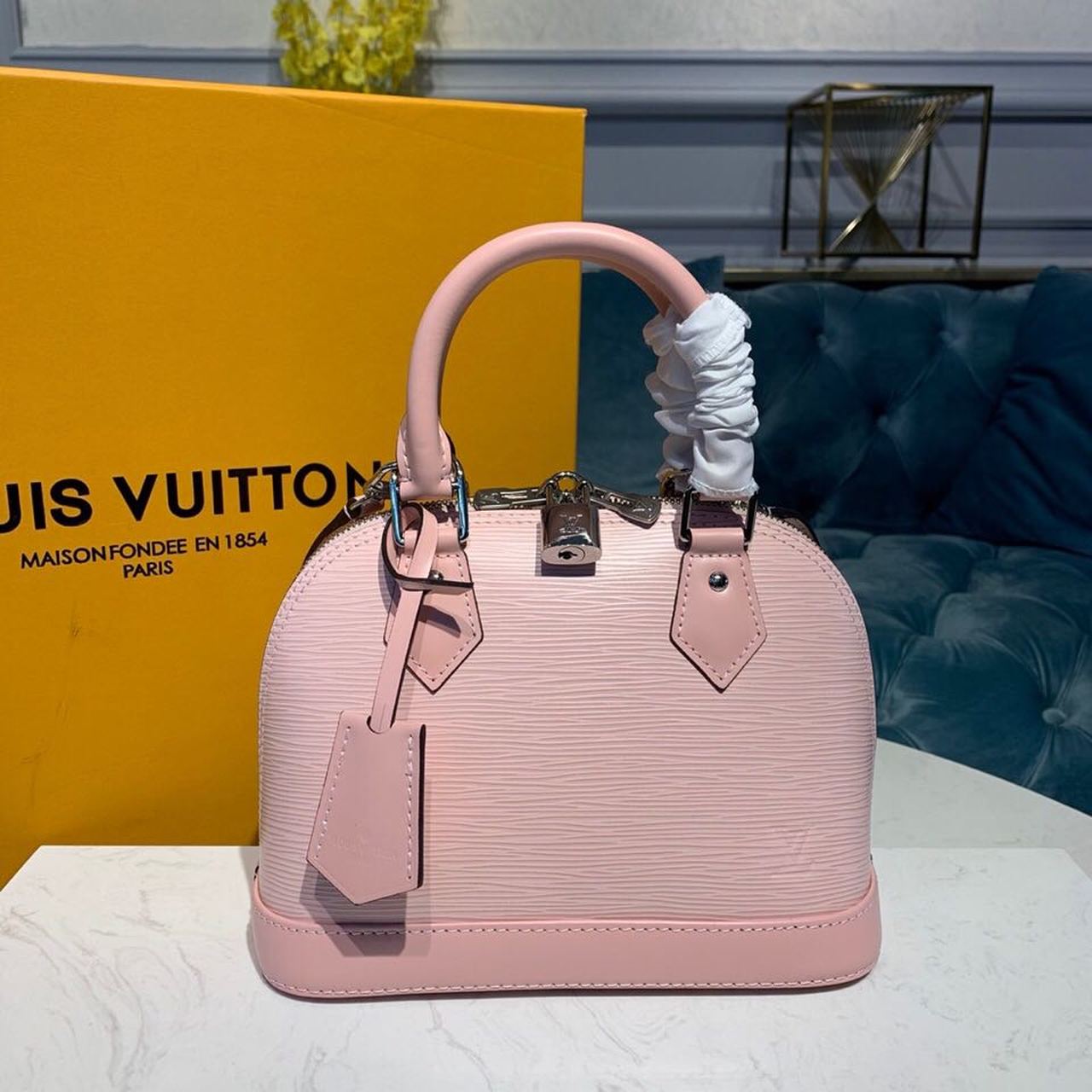 Top Quality Alma BB Epi Rose Ballerine Pink For Women,  Shoulder And Crossbody Bags 9.2in/23.5cm Top Quality M41327