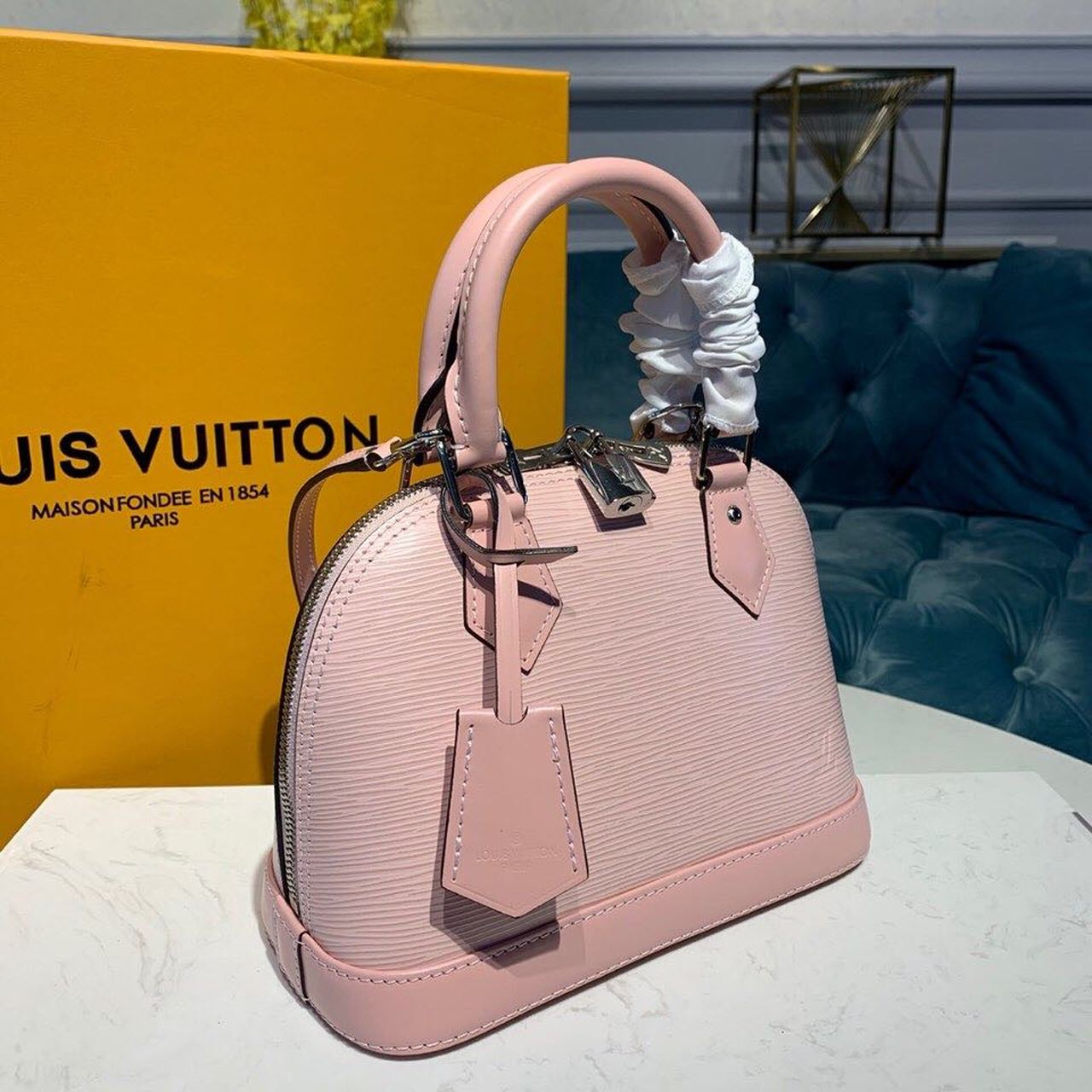 Top Quality Alma BB Epi Rose Ballerine Pink For Women,  Shoulder And Crossbody Bags 9.2in/23.5cm Top Quality M41327