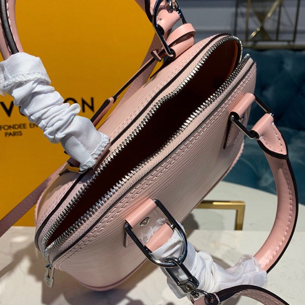 Top Quality Alma BB Epi Rose Ballerine Pink For Women,  Shoulder And Crossbody Bags 9.2in/23.5cm Top Quality M41327