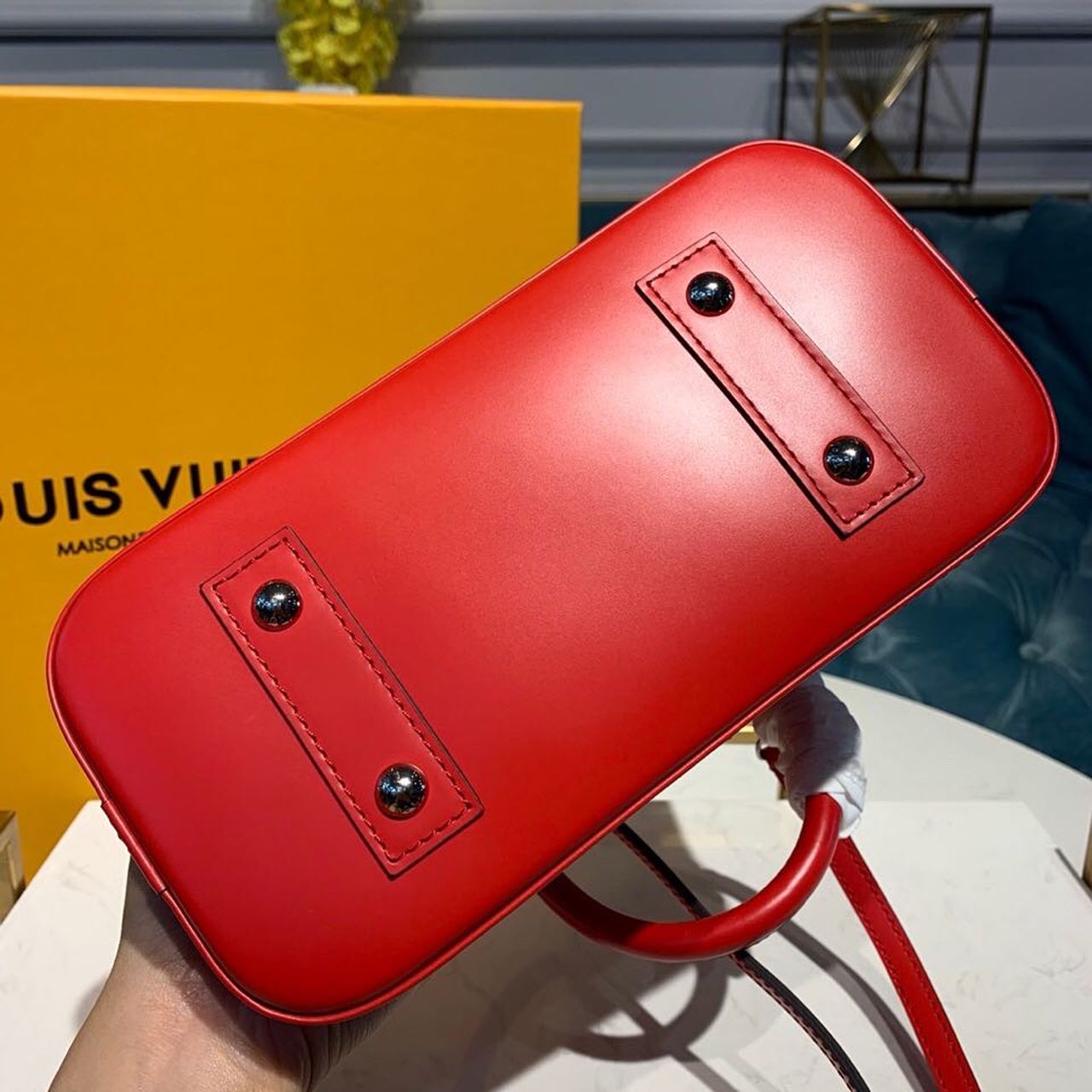 Top Quality Alma BB Epi Coquelicot Red For Women, Womens Handbags, Shoulder And Crossbody Bags 9.2in/23.5cm Top Quality M41160