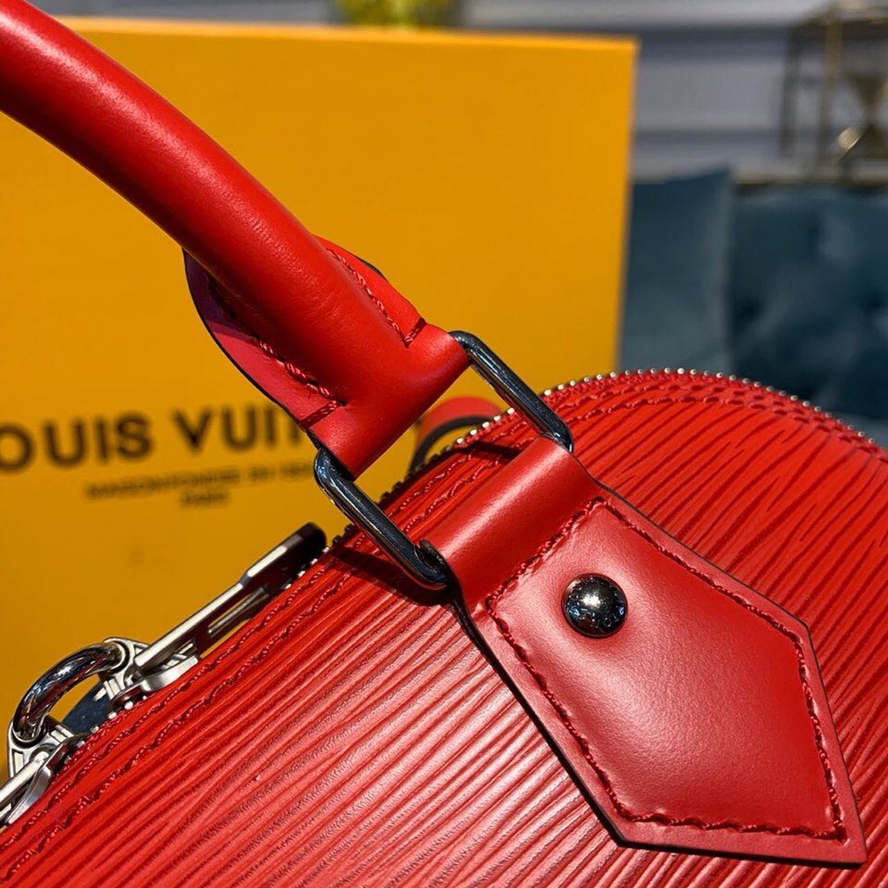 Top Quality Alma BB Epi Coquelicot Red For Women, Womens Handbags, Shoulder And Crossbody Bags 9.2in/23.5cm Top Quality M41160