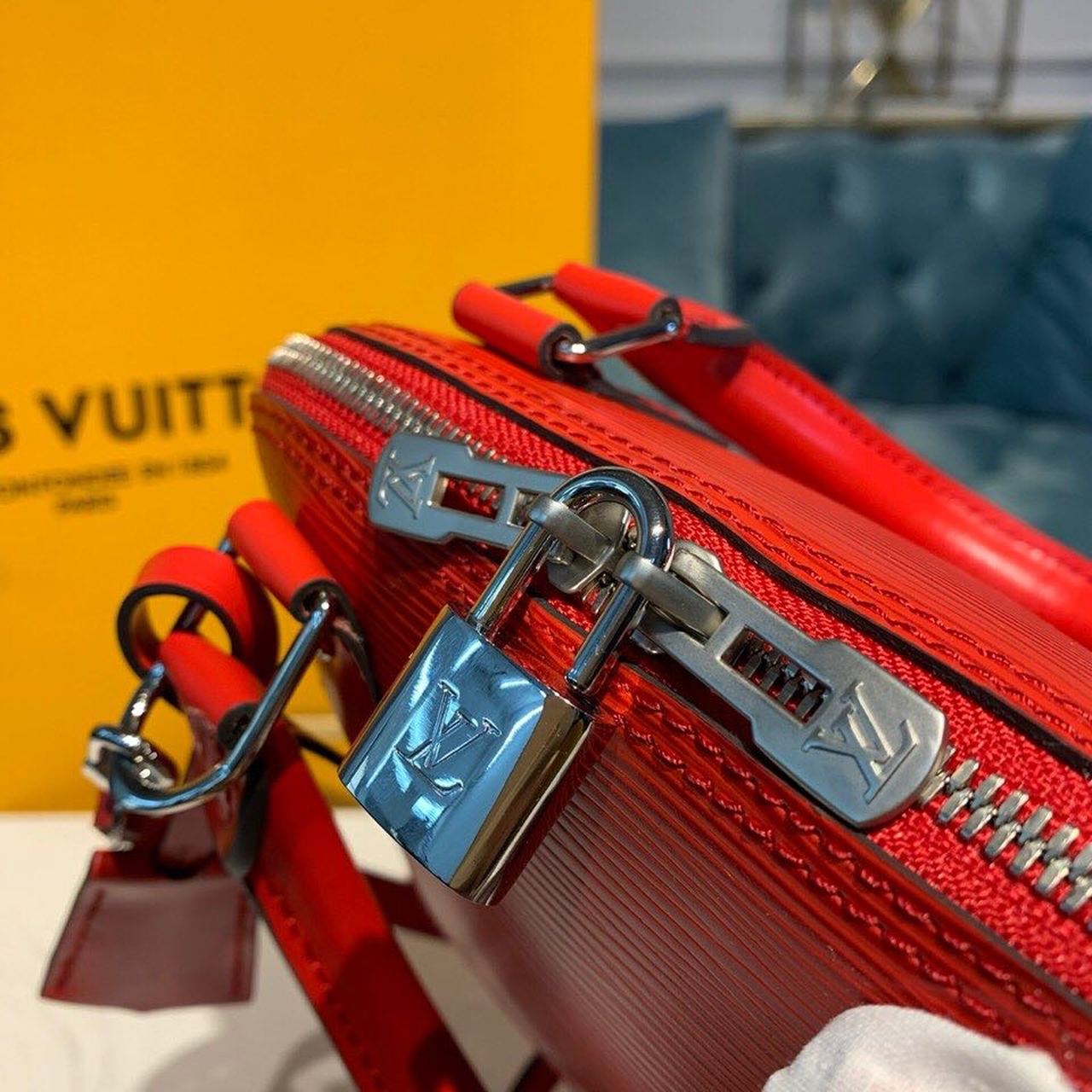 Top Quality Alma BB Epi Coquelicot Red For Women, Womens Handbags, Shoulder And Crossbody Bags 9.2in/23.5cm Top Quality M41160
