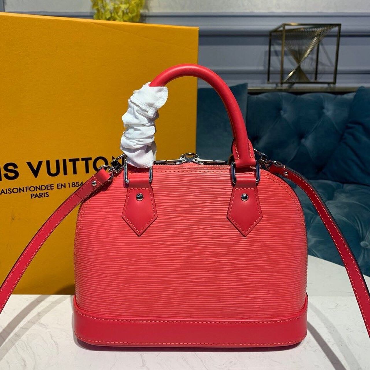 Top Quality Alma BB Epi Hot Pink For Women, Womens Handbags, Shoulder And Crossbody Bags 9.2in/23.5cm Top Quality