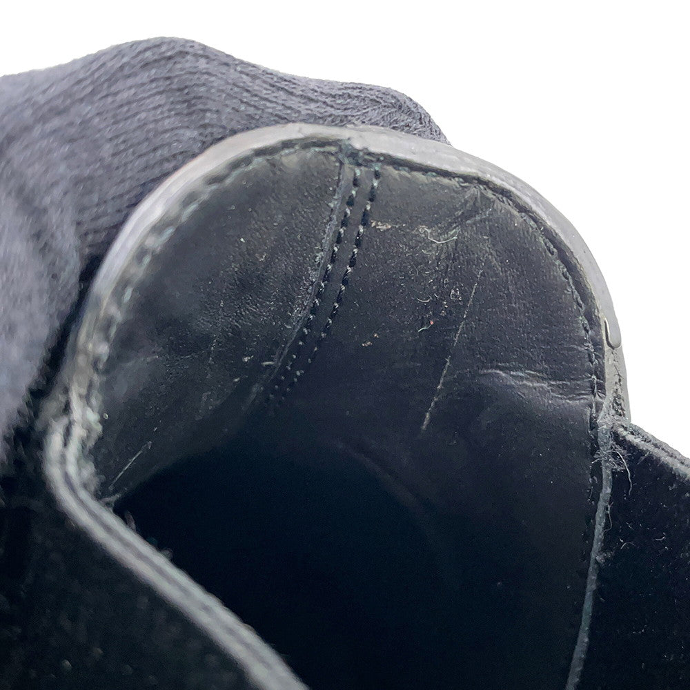 PRADA Monolith Side Gore Boots Black1T725L Leather Rubber Size 35H