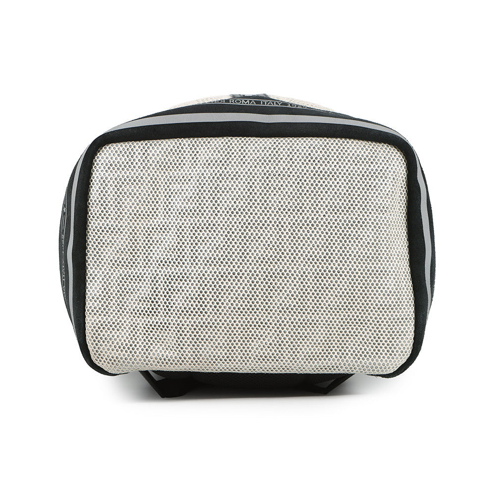 FENDI Logo Backpack Ivory/Black7VA466 Nylon Mesh