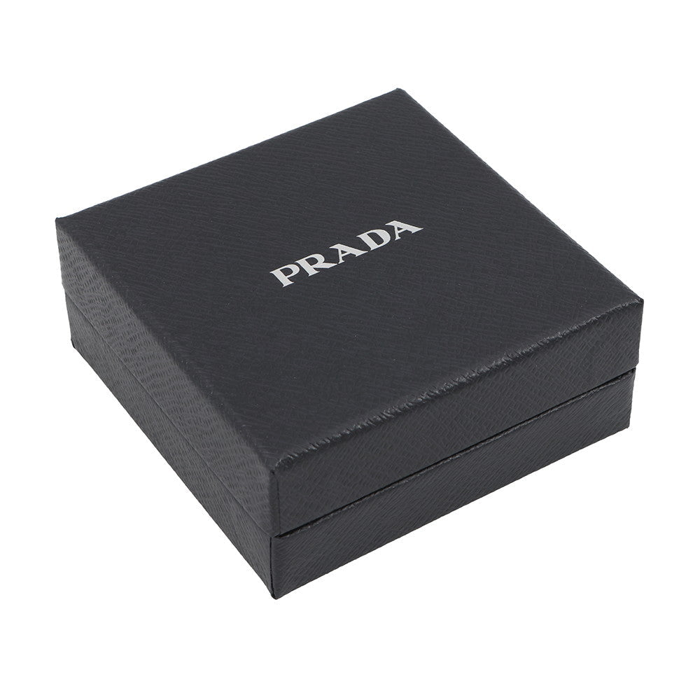 PRADA Triangle logo Coin purse White1MM006 Leather