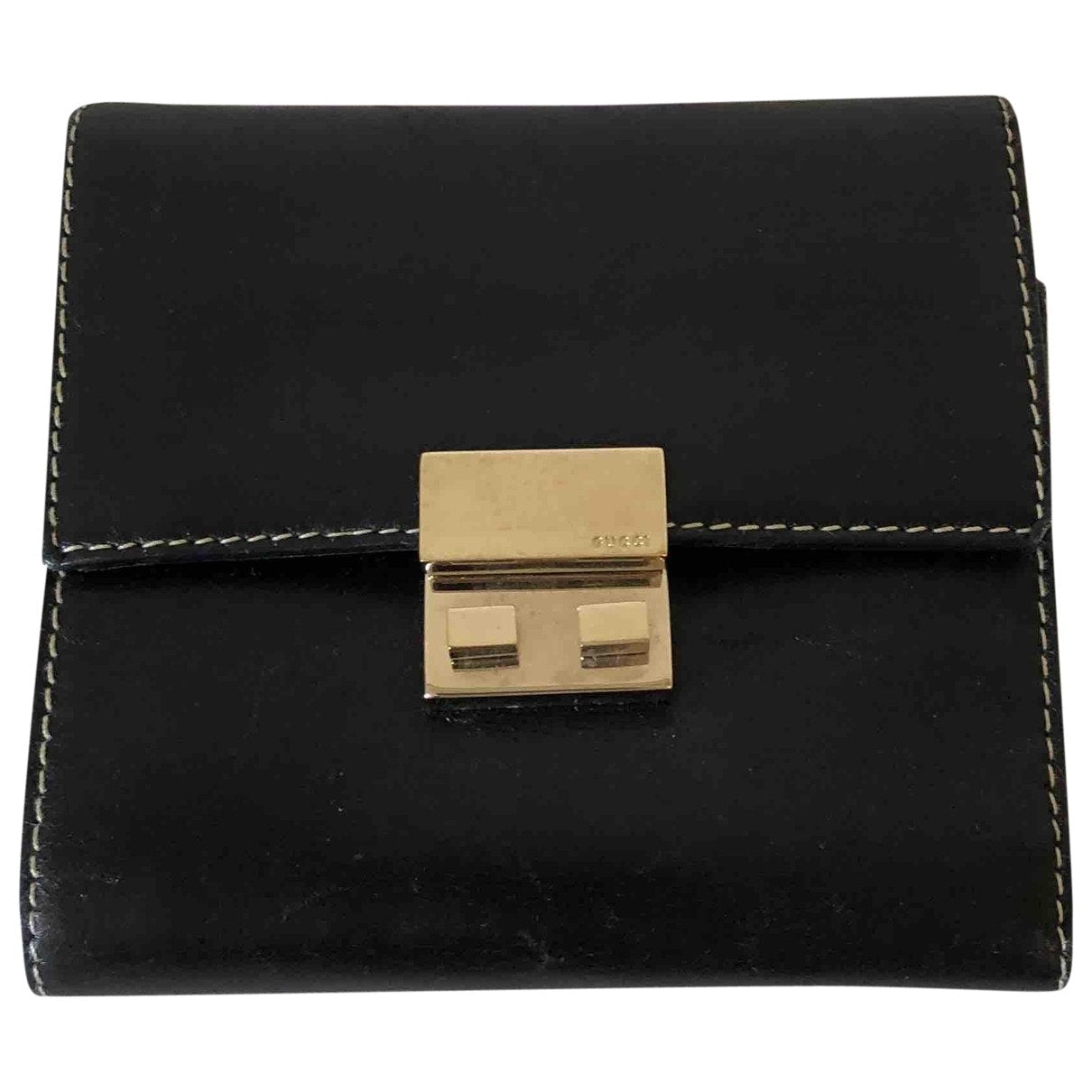 Gucci black leather case