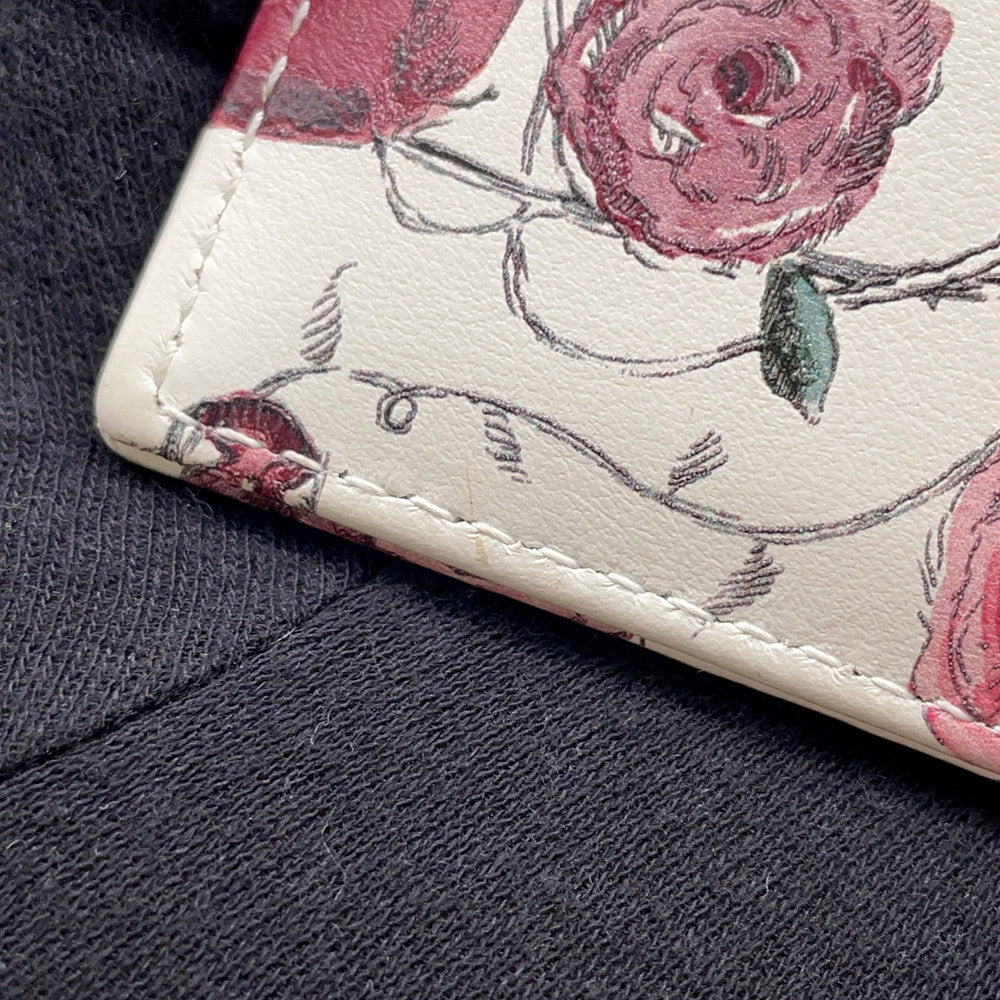 Dior Dior Caro Card Case Beige/Multicolor Calf Leather