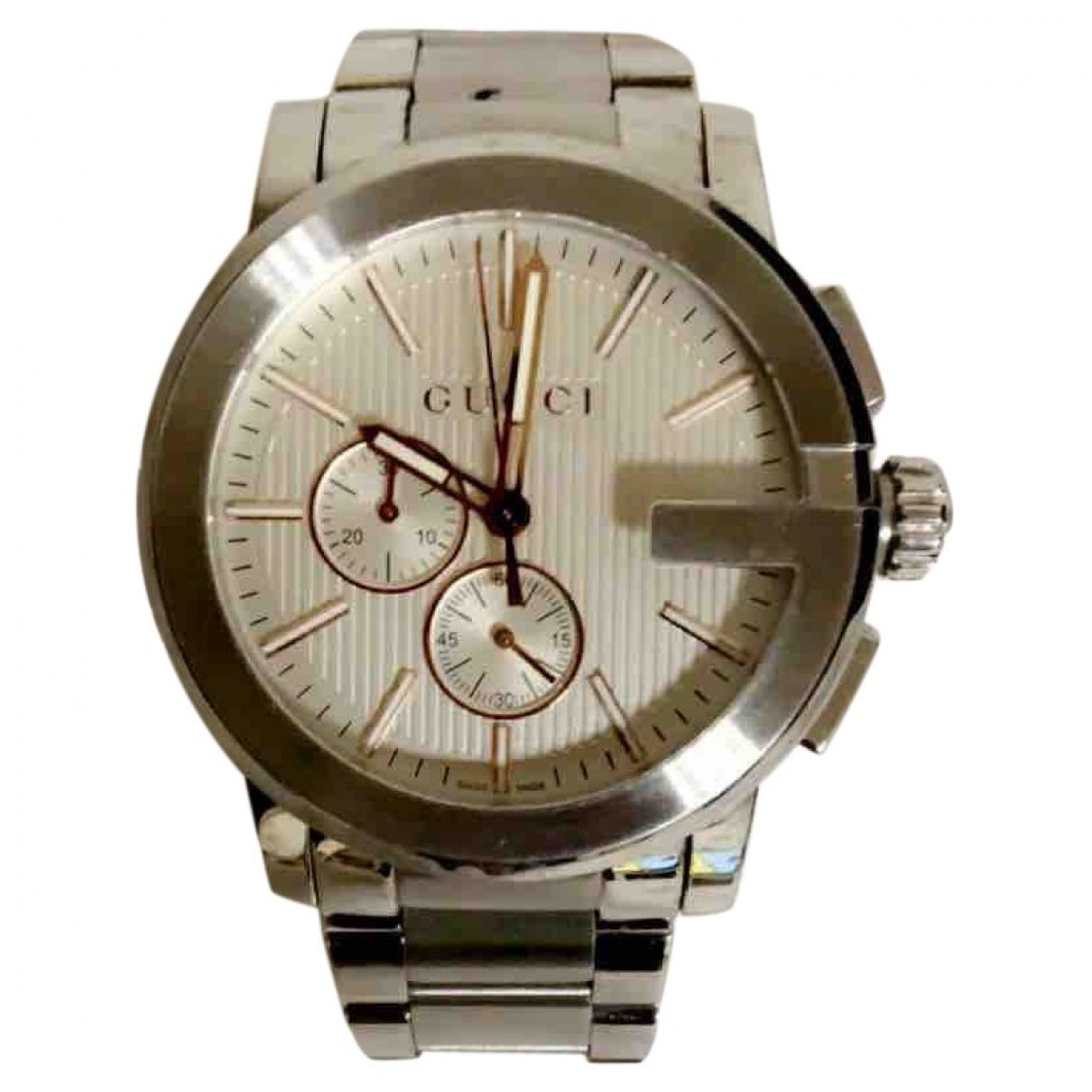 Gucci g-chrono silver steel watch