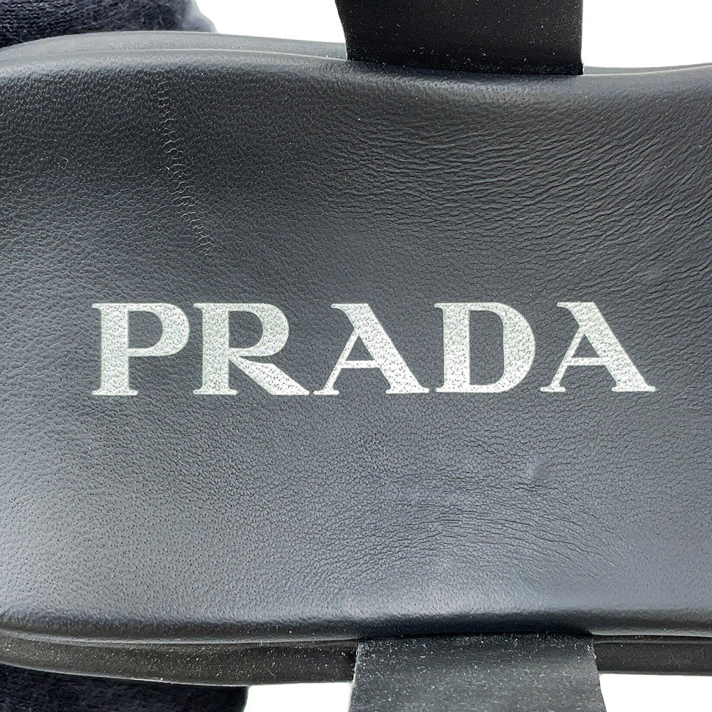 PRADA Monolith Sandals Black1X382N Rubber Size 38