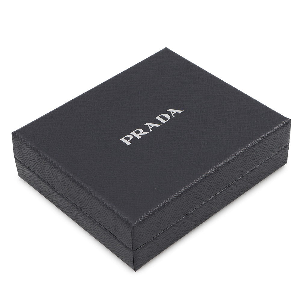 PRADA Bifold Compact Wallet White1MV204 Leather