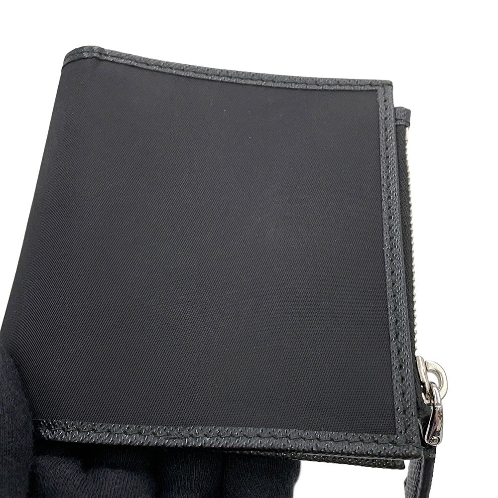 PRADA Re-Nylon Compact Wallet Black2ML049 Nylon/Leather
