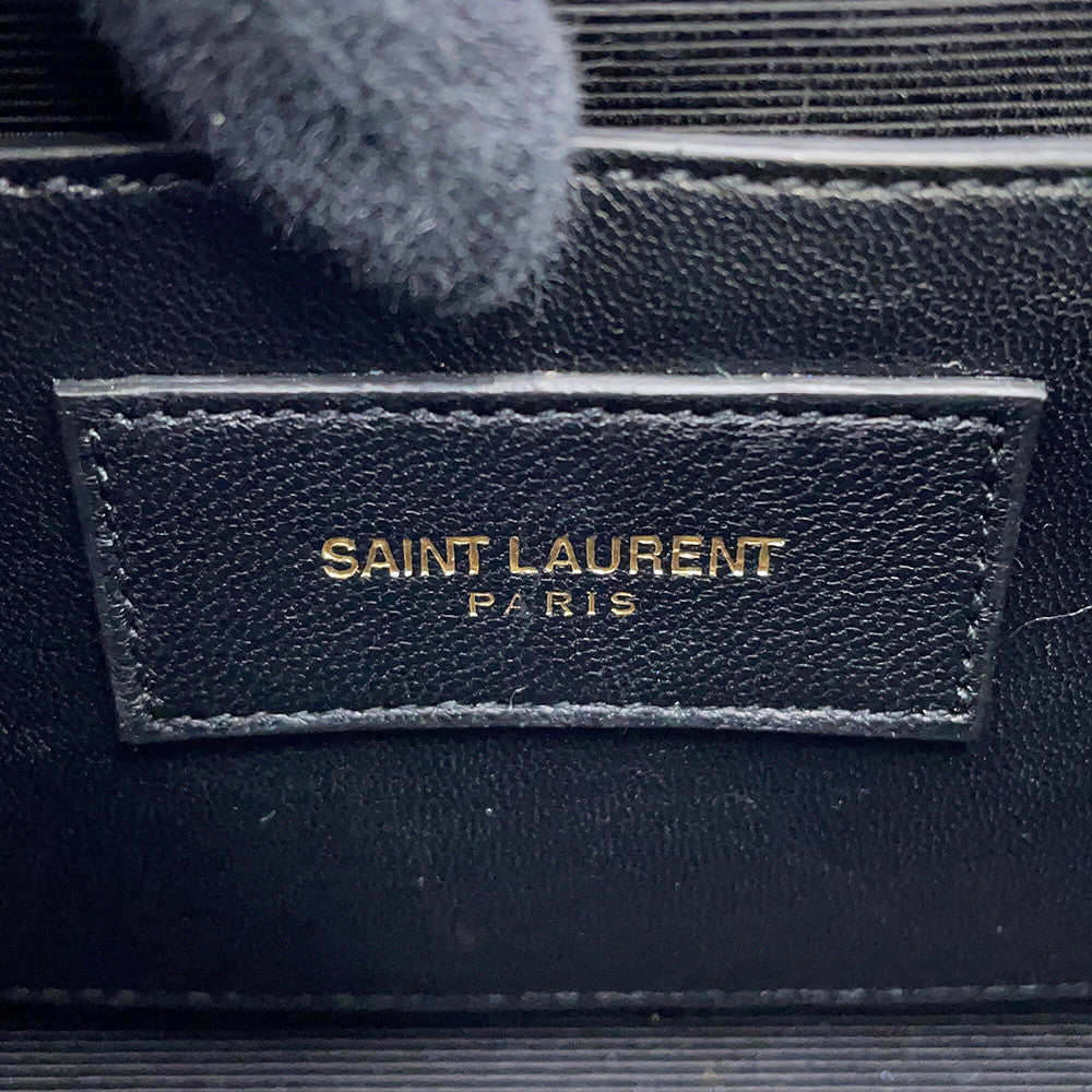SAINT LAURENT PARIS Kate Shoulder Bag Blue354121 Leather