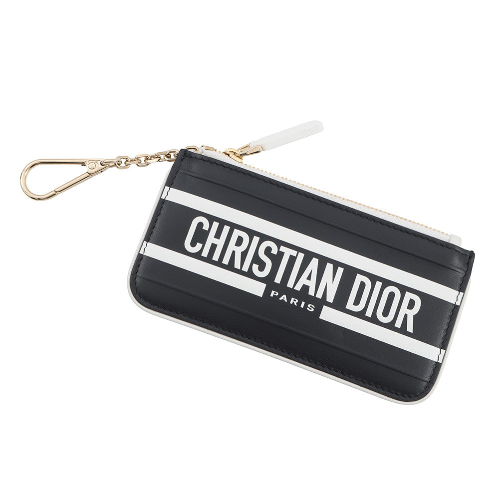 Dior Vibe Key & Coin Purse Navy/WhiteS6214OSGQ Leather