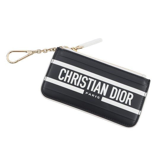 Dior Vibe Key & Coin Purse Navy/WhiteS6214OSGQ Leather