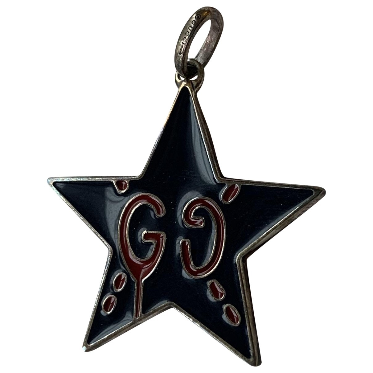 Gucci blue silver pendants