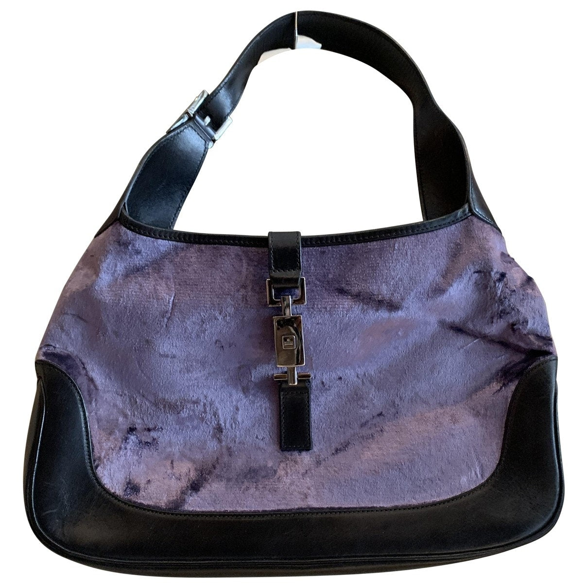 Gucci jackie    purple cloth handbag