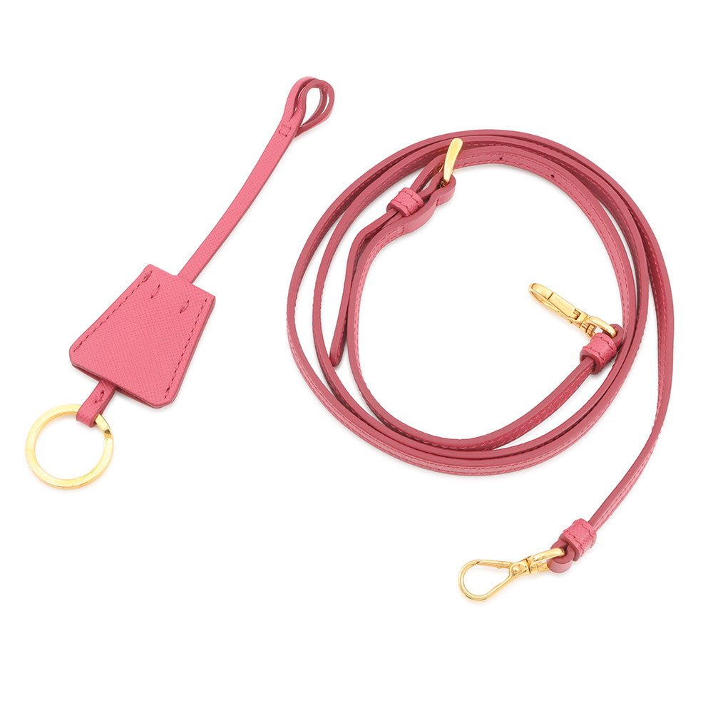 PRADA Saffiano Leather 2-Way Mini Handbag Pink1BH851 Leather