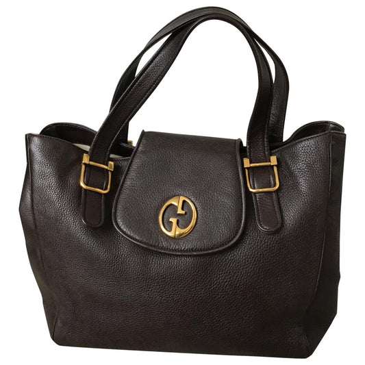 Gucci 1973 brown leather handbag