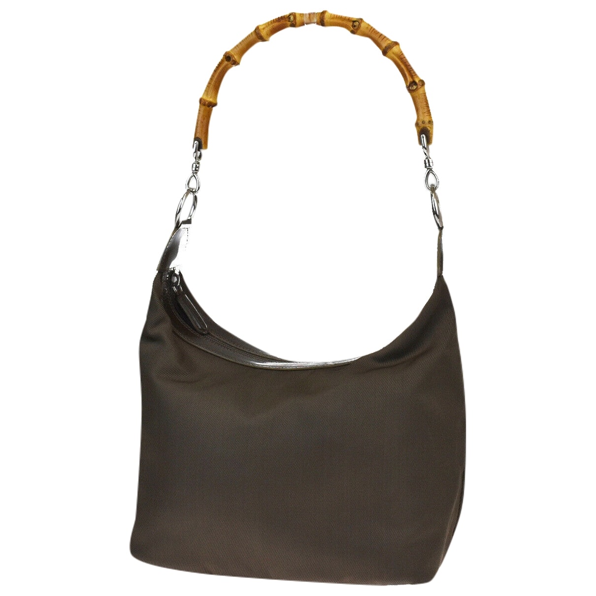 Gucci bamboo  leather handbag