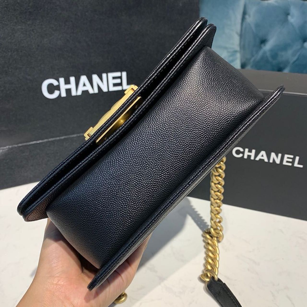 CHLMini Boy HandBag Black For Women, Women’s HandBag, Shoulder And Crossbody Bags 7.8in/20cm