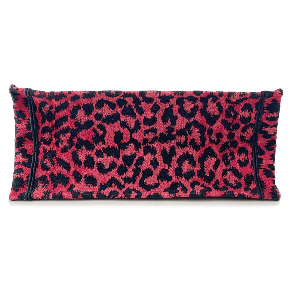 Dior Book Tote Leopard Pink/BlackM1296ZRHM Canvas Size Medium