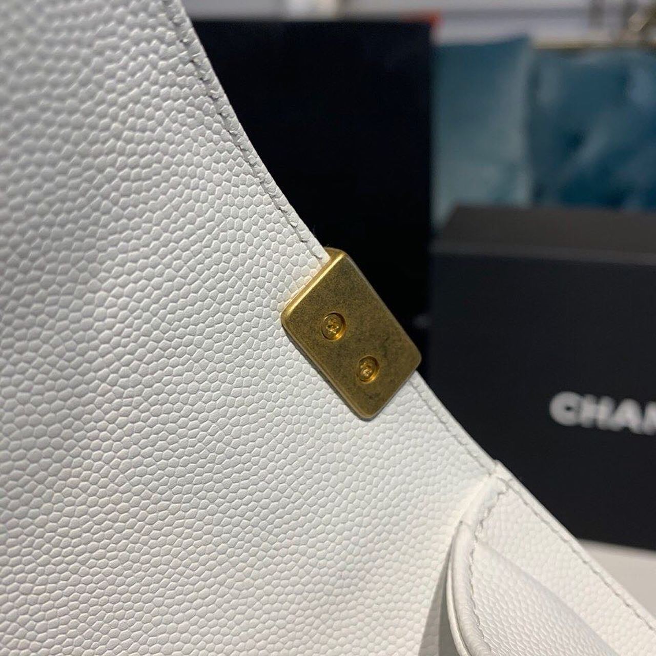 CHLSmall Boy Handbag White For Women, Women’s Bags, Shoulder And Crossbody Bags 7.8in/20cm A67085