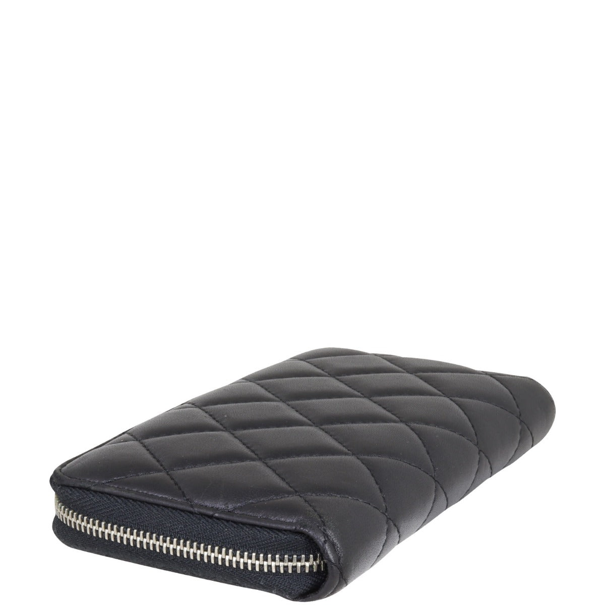Chanel Small Zip Around Wallet | Black