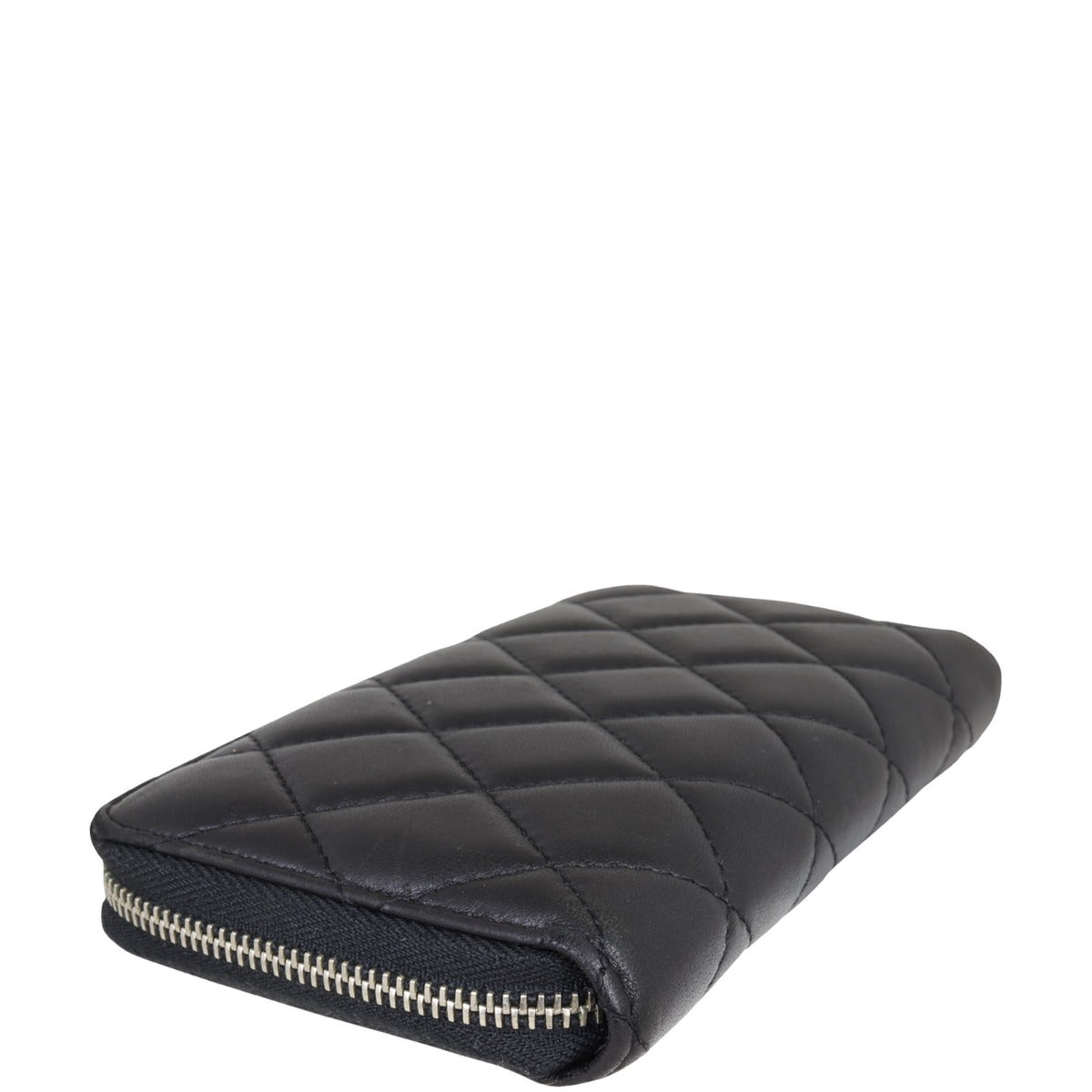 Chanel Small Zip Around Wallet | Black