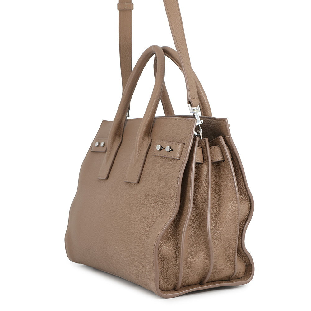 SAINT LAURENT PARIS Sac de Jules Souple Taupe Grey464960 Leather