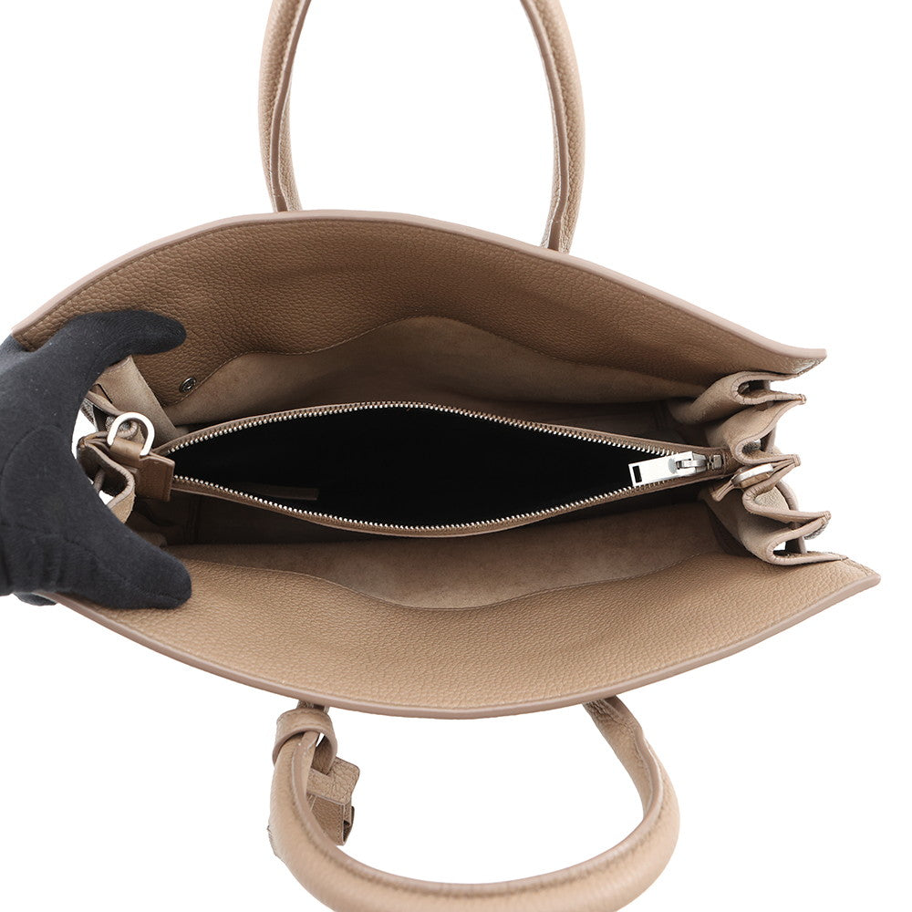SAINT LAURENT PARIS Sac de Jules Souple Taupe Grey464960 Leather