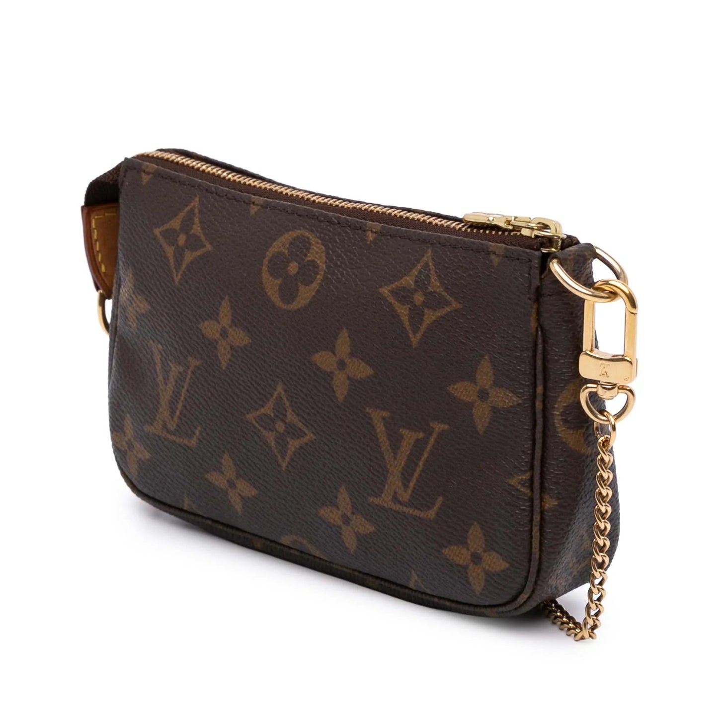 Brown Louis Vuitton Monogram Mini Pochette Accessoires Handbag