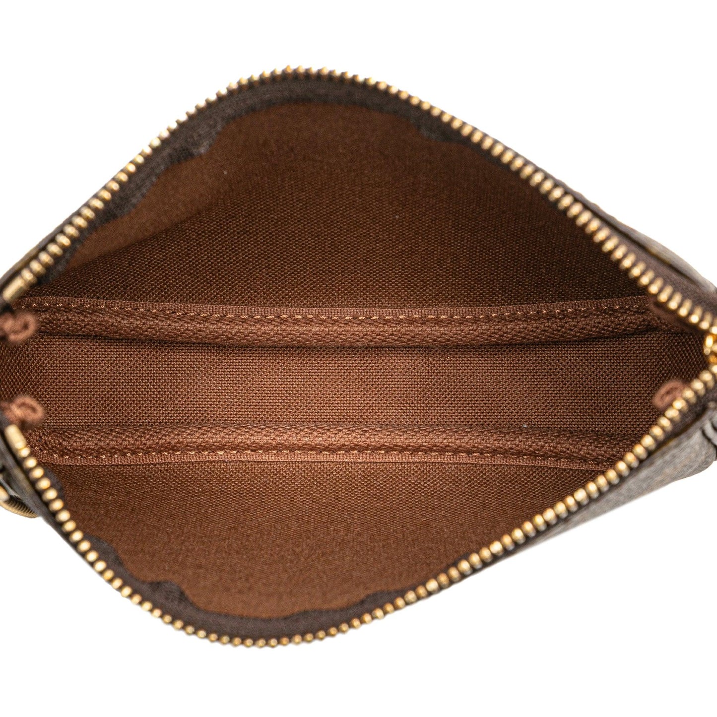 Brown Louis Vuitton Monogram Mini Pochette Accessoires Handbag