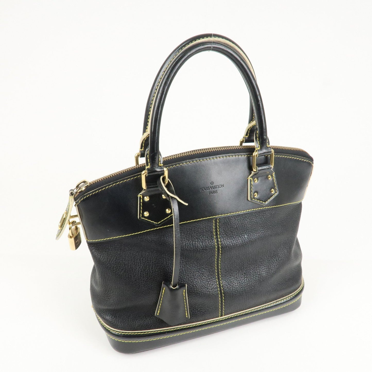 Louis Vuitton Suhali LockIt PM Hand Bag Tote Bag Black M91888  d