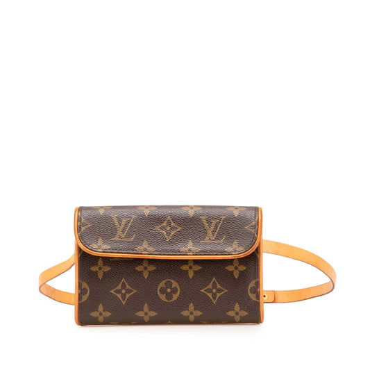 Brown Louis Vuitton Monogram Pochette Florentine Belt Bag