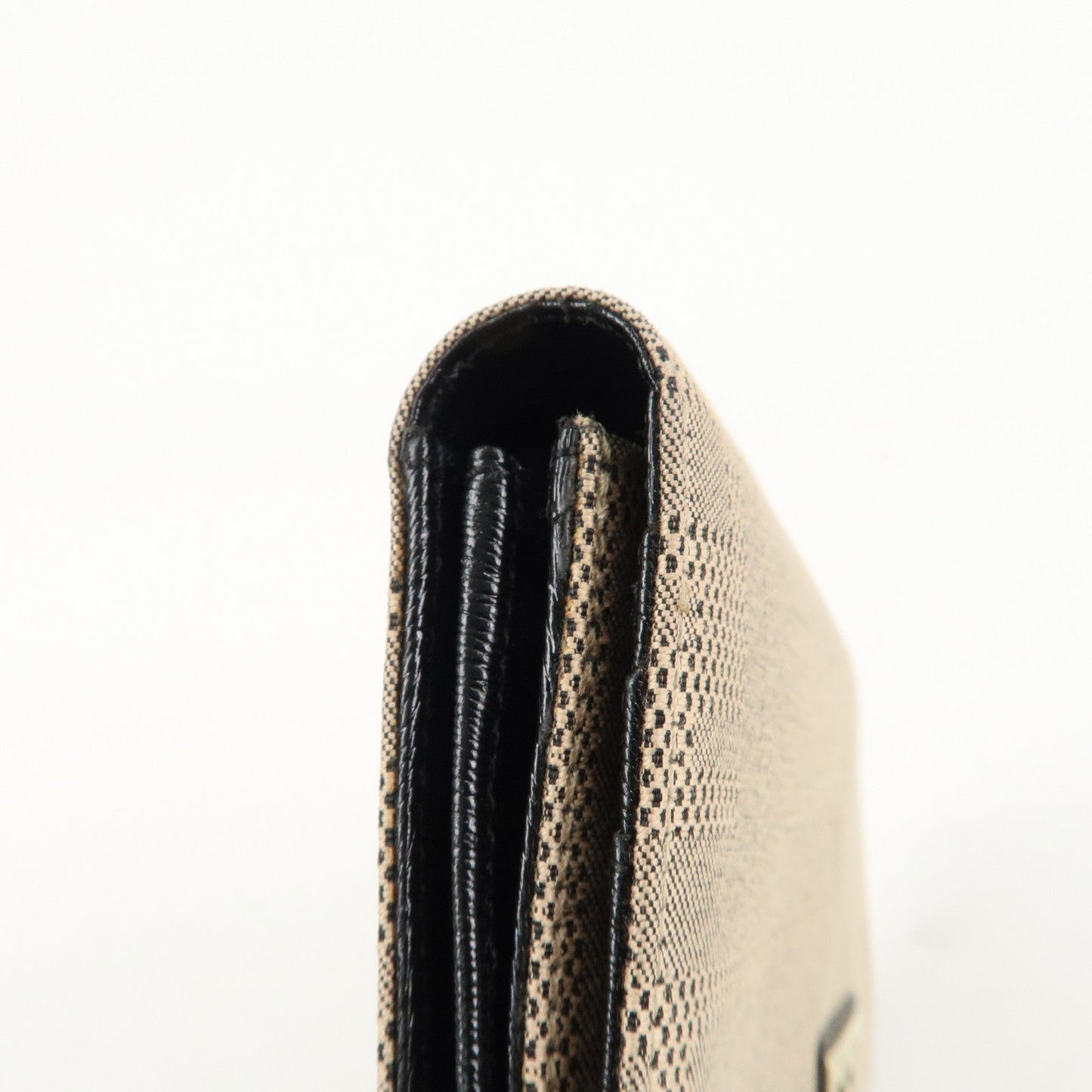 FENDI Zucca Print Canvas Leather Long Wallet Brown 8M0000  d