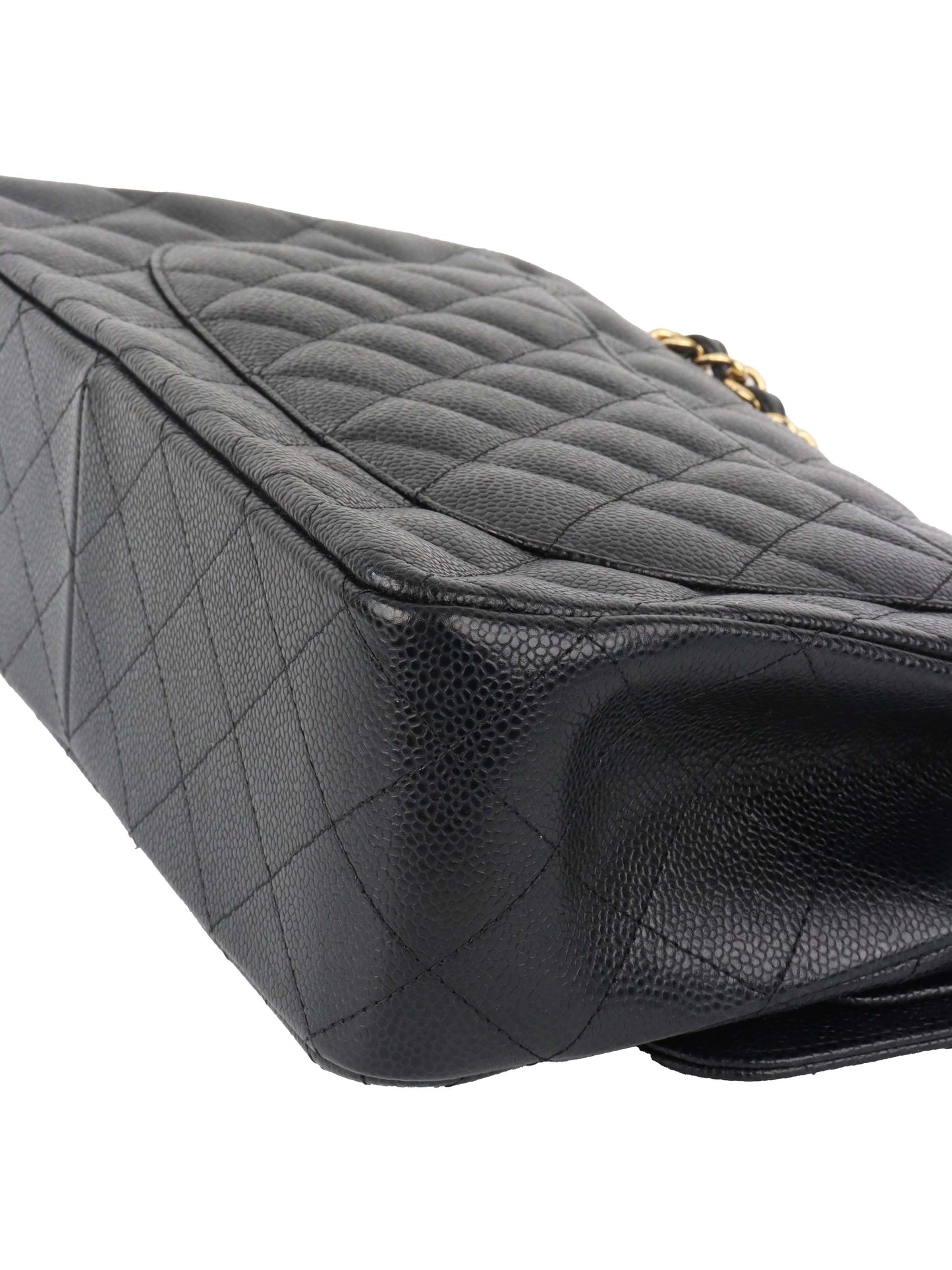 Chanel Classic Jumbo Black Caviar GHW.