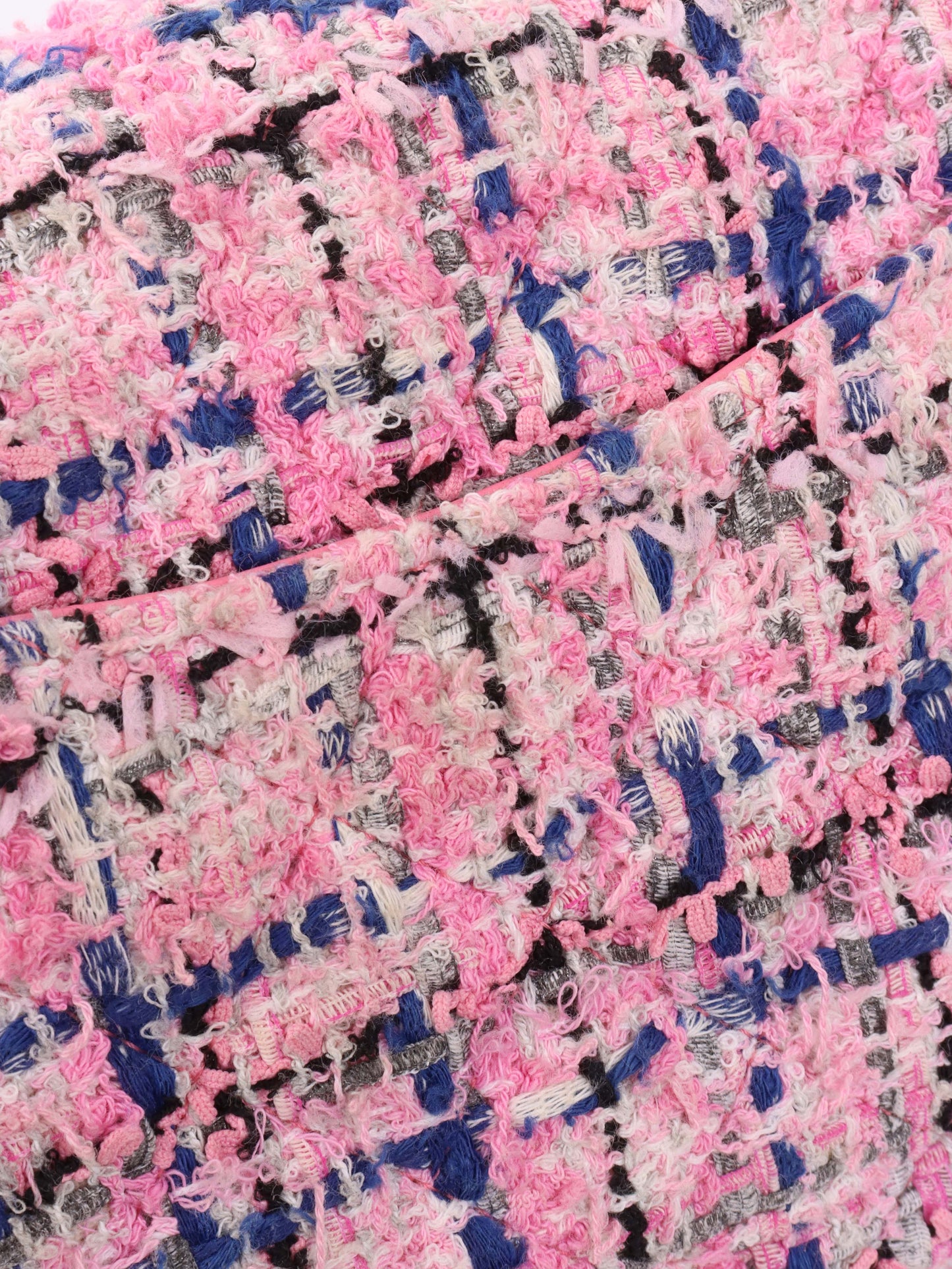 Chanel Pink & Blue Tweed Mini Rectangular Classic Flap.
