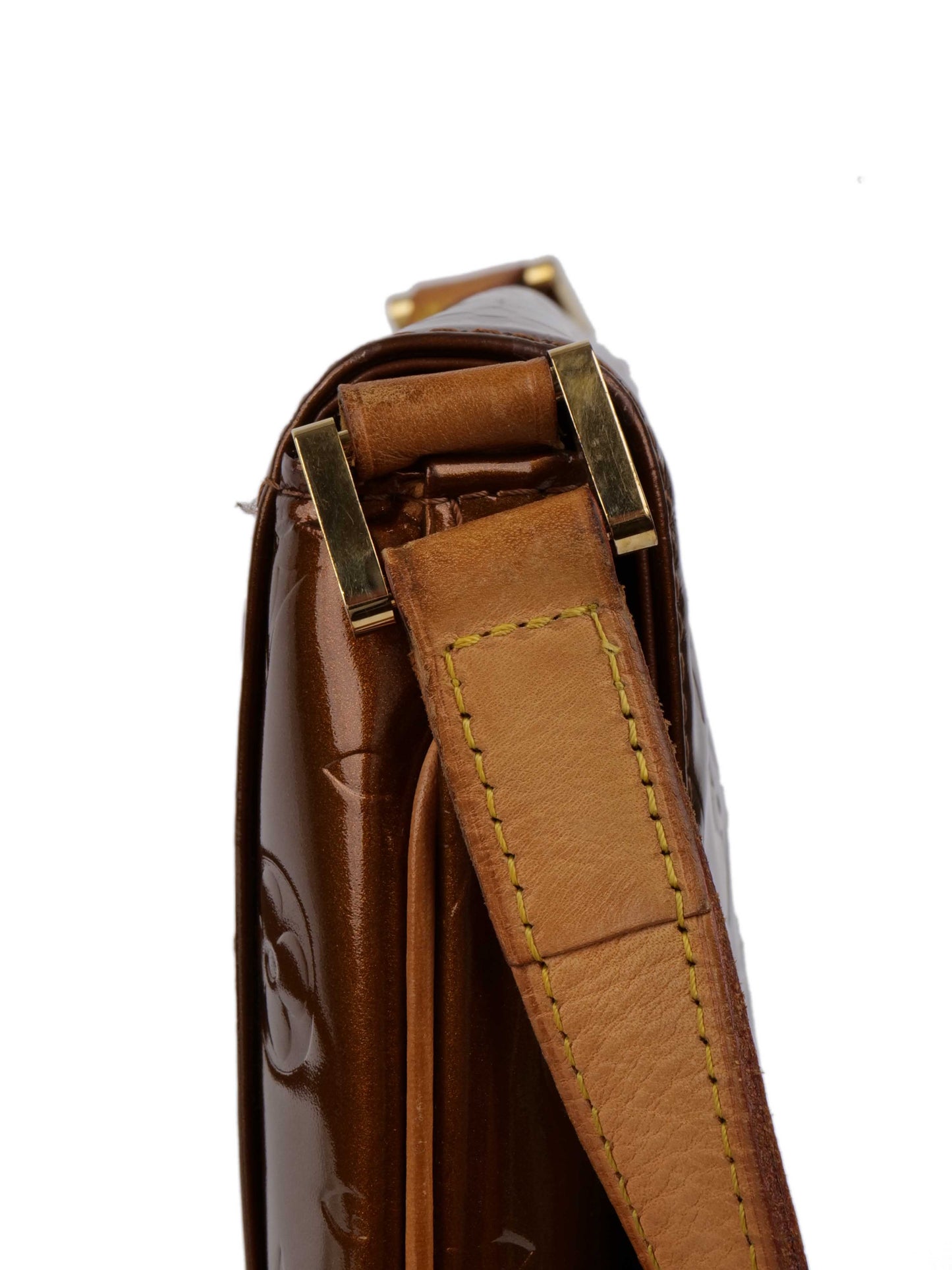 Louis Vuitton Bronze Vernis Patent M tte Salsa Bag.