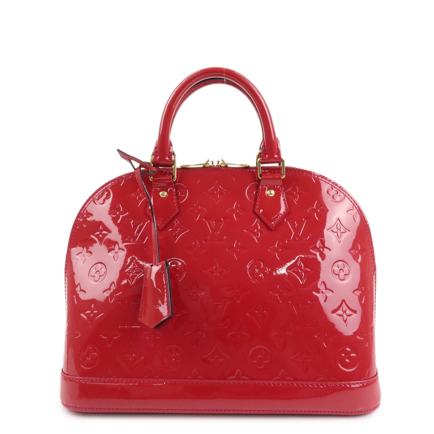 Louis Vuitton Monogram Vernis Alma PM Hand Bag Red M91693  d