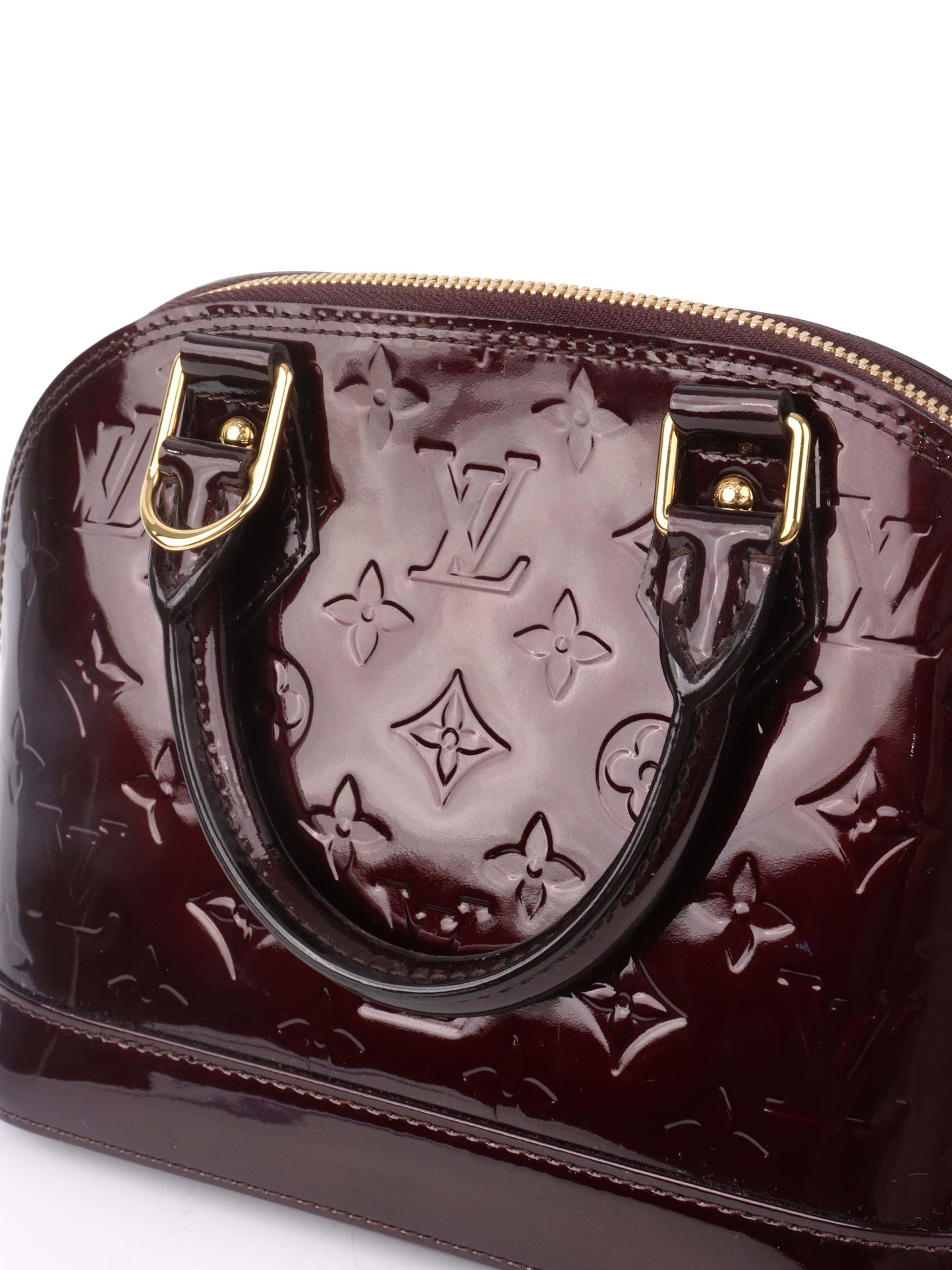 Louis Vuitton Vernis Alma BB Monogram Patent Leather.
