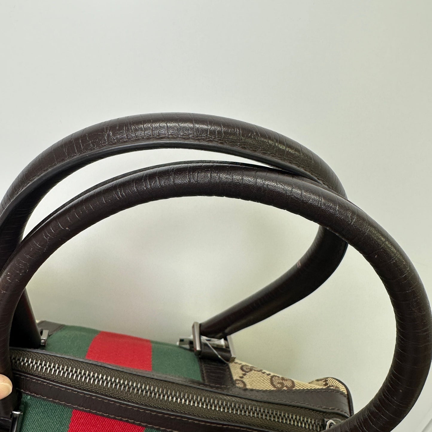 Gucci GG Canvas Boston   - Brown Handle Bags, Handbags LB