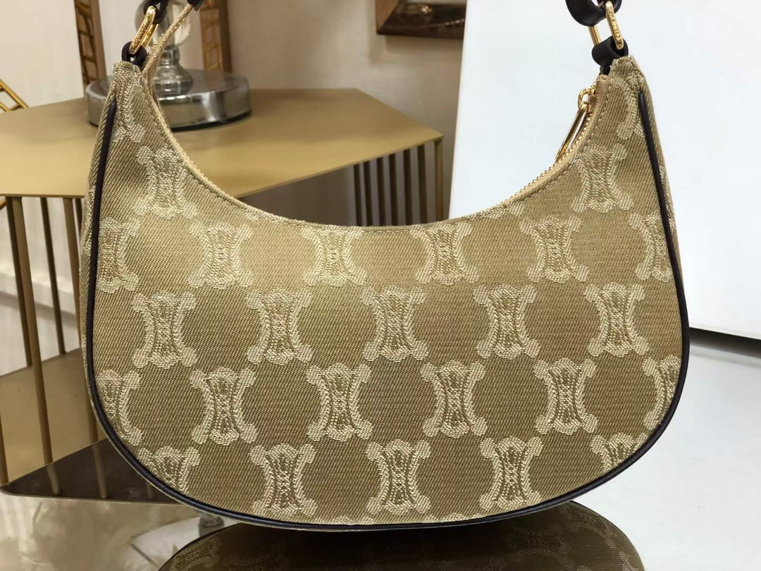 Top Quality Ava Bag In Triomphe Canvas XL Beige For Women 9in/23cm