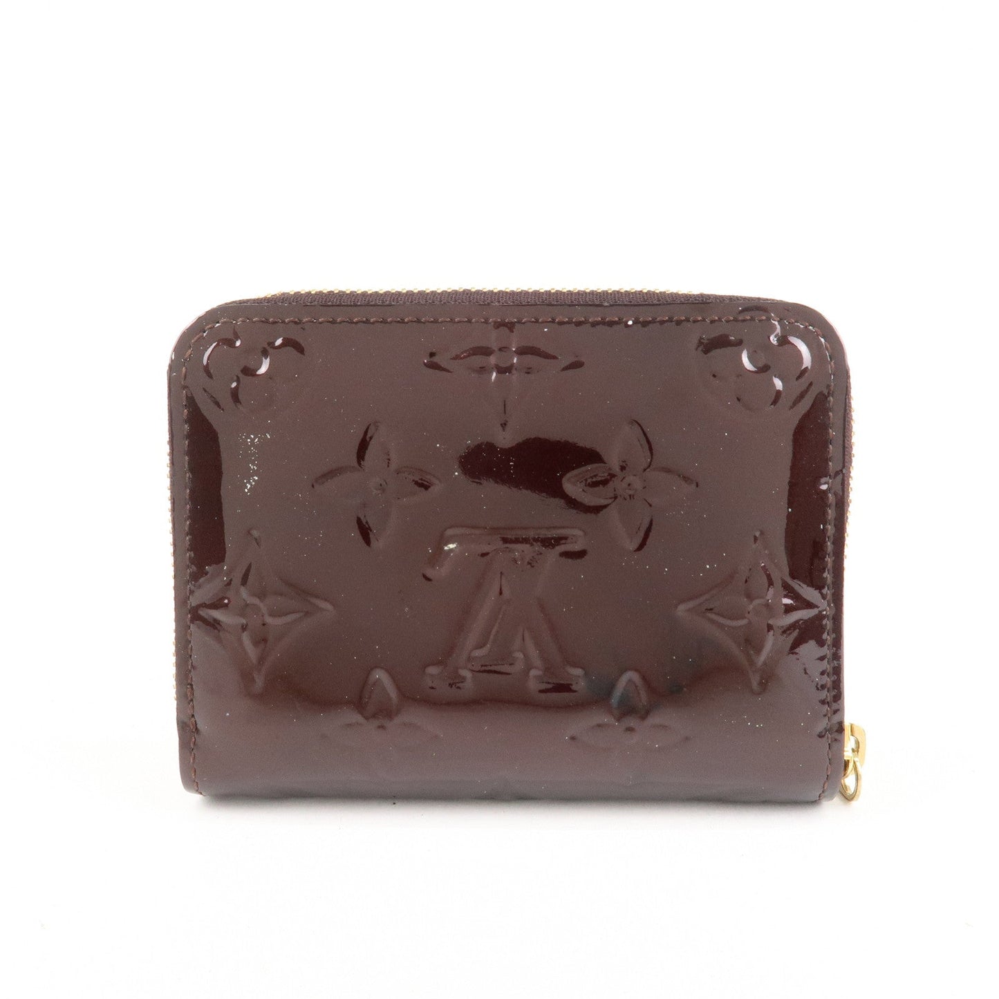 Louis Vuitton Monogram Vernis Zippy Coin Purse Amarante M93607  d