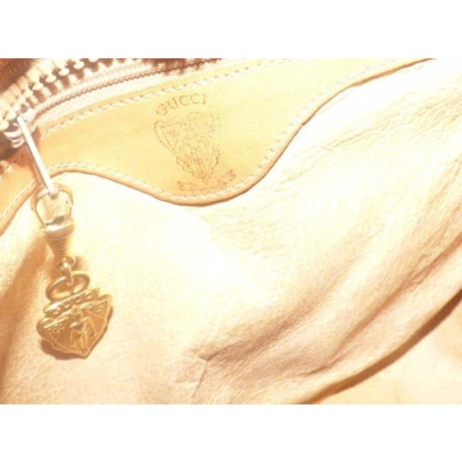 Gucci   Browns Coated Canvas And Leather Shoulder Bag