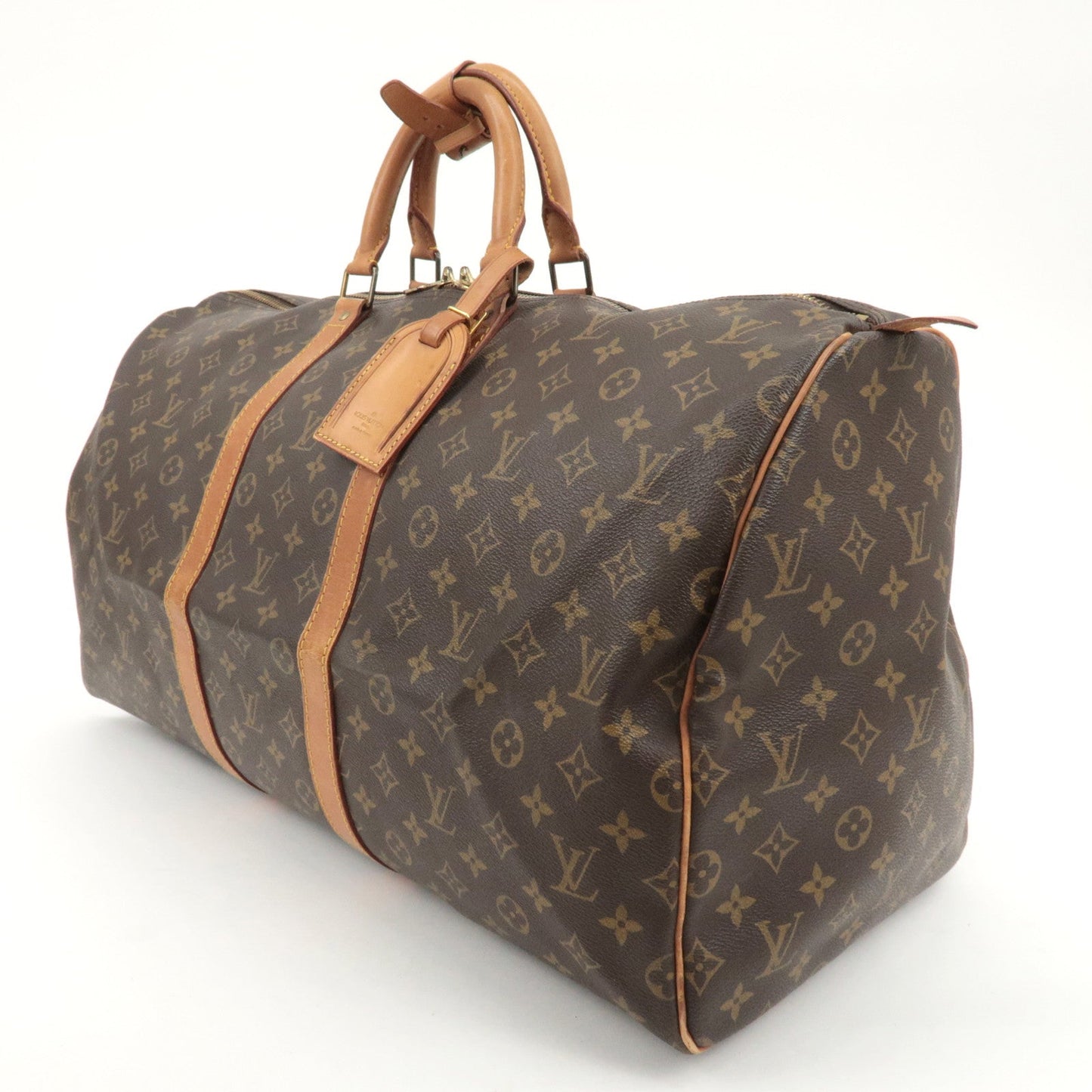 Louis Vuitton Monogram Keep All 55 Boston Bag Travel Bag M41424  d