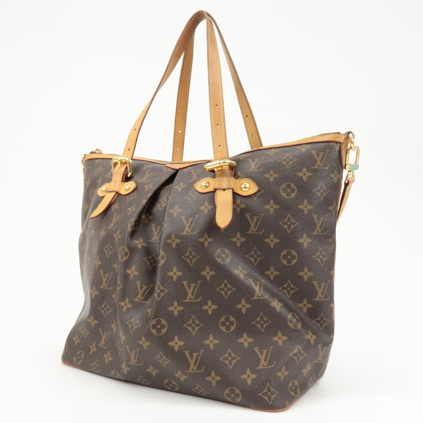 Louis Vuitton Monogram Palermo GM 2Way Hand Bag Brown M40146  d