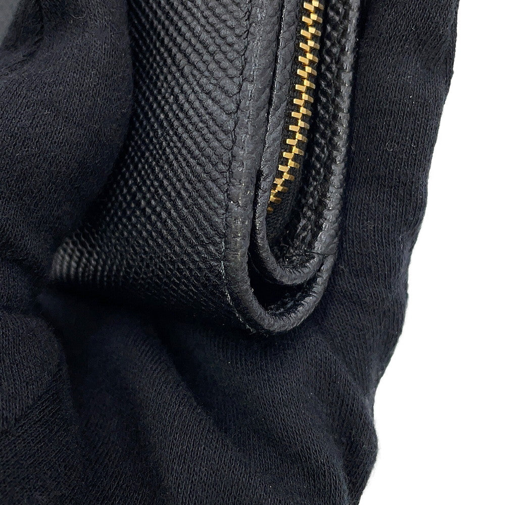 PRADA Logo Bifold Wallet Compact Wallet Black1ML018 Leather