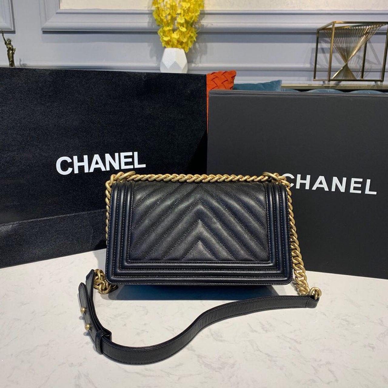 CHL Boy HandBag Black For Women Bags, Shoulder And Crossbody Bags 9.8in/25cm A67086